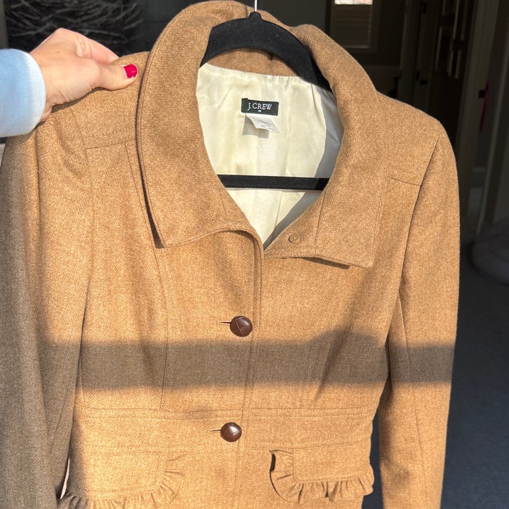 J. Crew Women's Brown Blazer with Button Detail